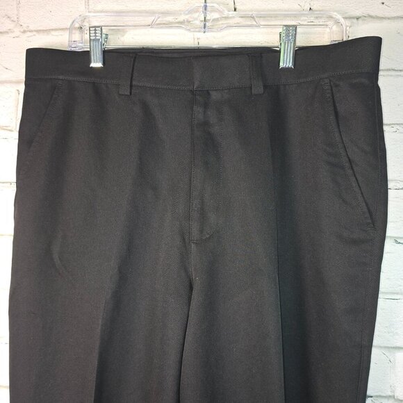 OOBE MENS BLACK CASUAL PANT 100% POLYESTER SIZE 34X36 EUC - Picture 1 of 5
